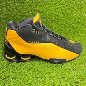 Nike Shox BB4 Mens Size 10.5 Black Gold Athletic Training Walking Shoes Sneakers